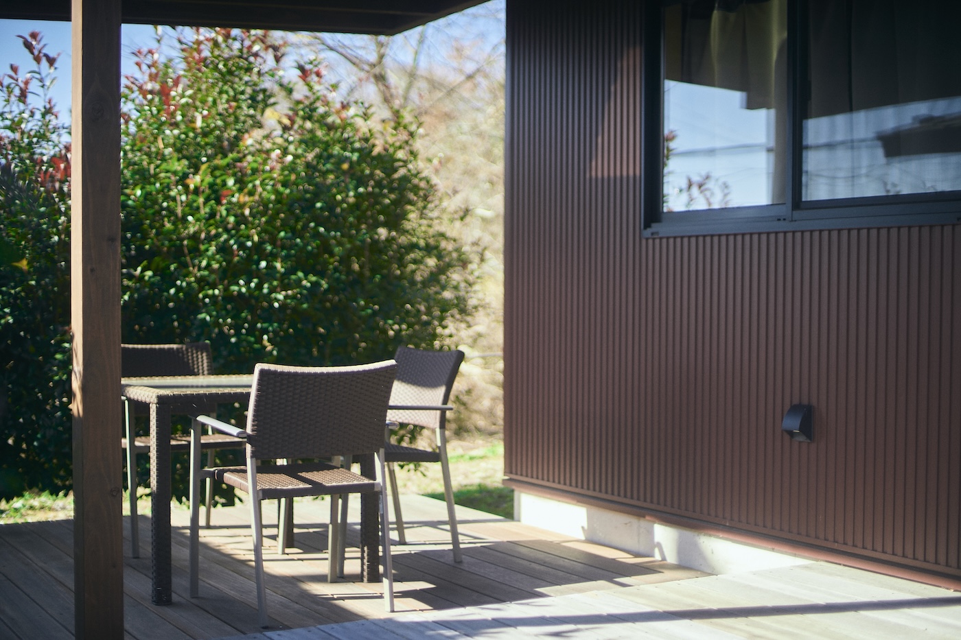 「軽井沢時間」と屋根付きウッドデッキ - 3